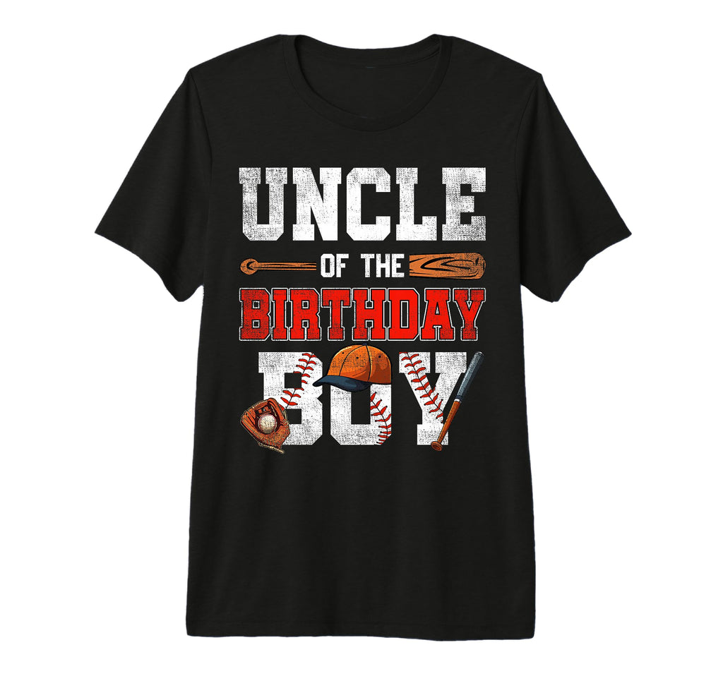 Uncle Birthday Baseball Bday Family Tri T-Shirt - Aesthetic Graphic Unisex - T-Shirt, Sweatshirt, Hoodie