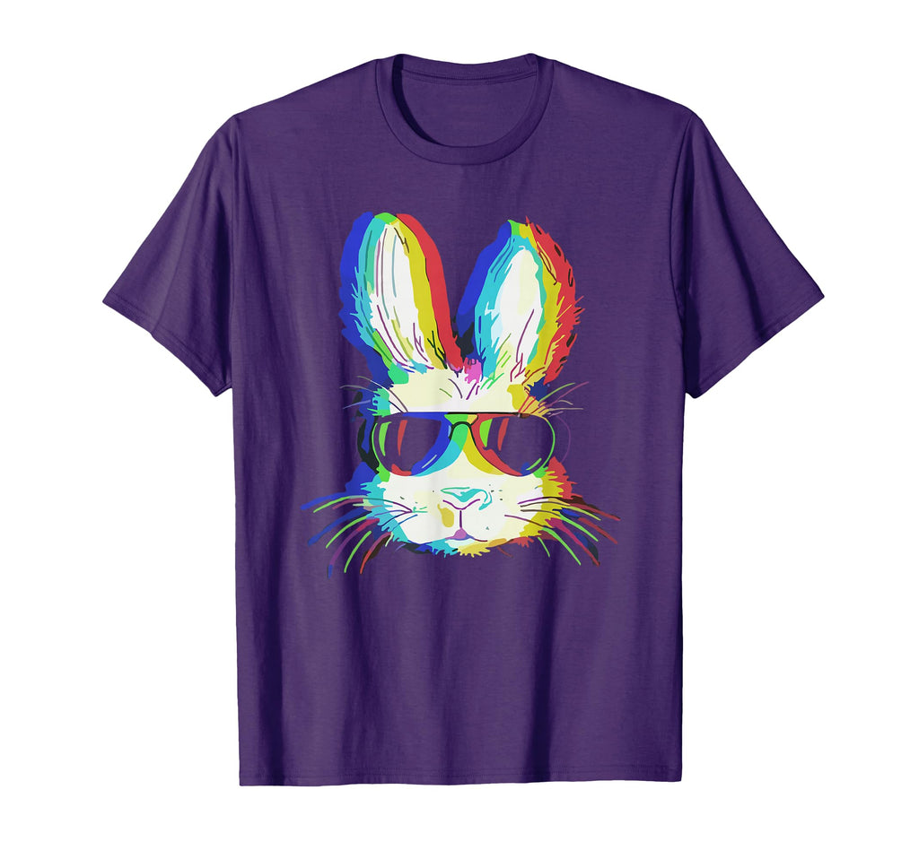 Bunny Trippy Vaporwave Easter Techno T-Shirt - Minimalist Print Men Women - T-Shirt, Sweatshirt, Hoodie