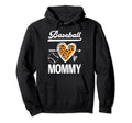 Baseball Mommy Leopard Baseball Hoodie - Fun Novelty Design Men Women - T-Shirt, Sweatshirt, Hoodie