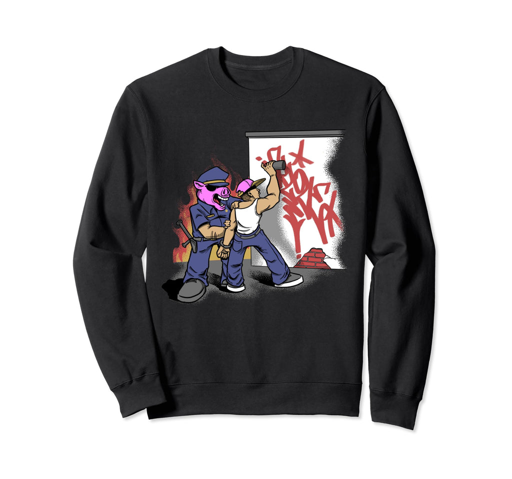 Graffiti 90S Hip Hop Bboy Sweatshirt - Casual Everyday Wear Men Women - T-Shirt, Sweatshirt, Hoodie