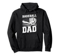 Baseball Dad Usa Flag Hoodie - Graphic Print Men Women - T-Shirt, Sweatshirt, Hoodie