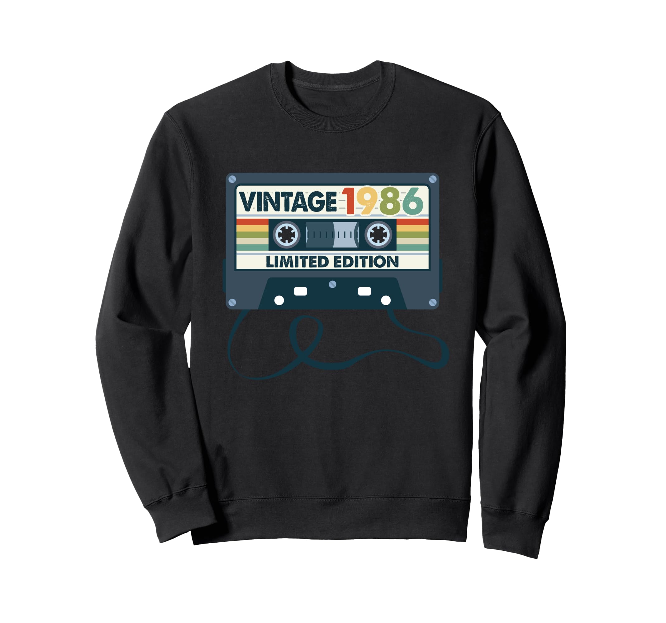 Made 1986 40Th Birthday Cassette Sweatshirt - Unique Graphic for Adults - T-Shirt, Sweatshirt, Hoodie