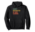 Easily Distracted Rock Climbing Hoodie - Trendy Graphic for Adults - T-Shirt, Sweatshirt, Hoodie