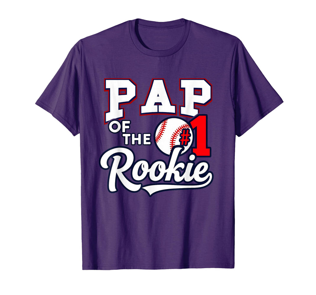 Daddy Pap Number 1 Rookie Baseball T-Shirt - Novelty Apparel Unisex - T-Shirt, Sweatshirt, Hoodie