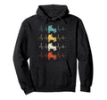 Roller Skate Heartbeat Skater Hoodie - Fun Novelty Design for Adults - T-Shirt, Sweatshirt, Hoodie