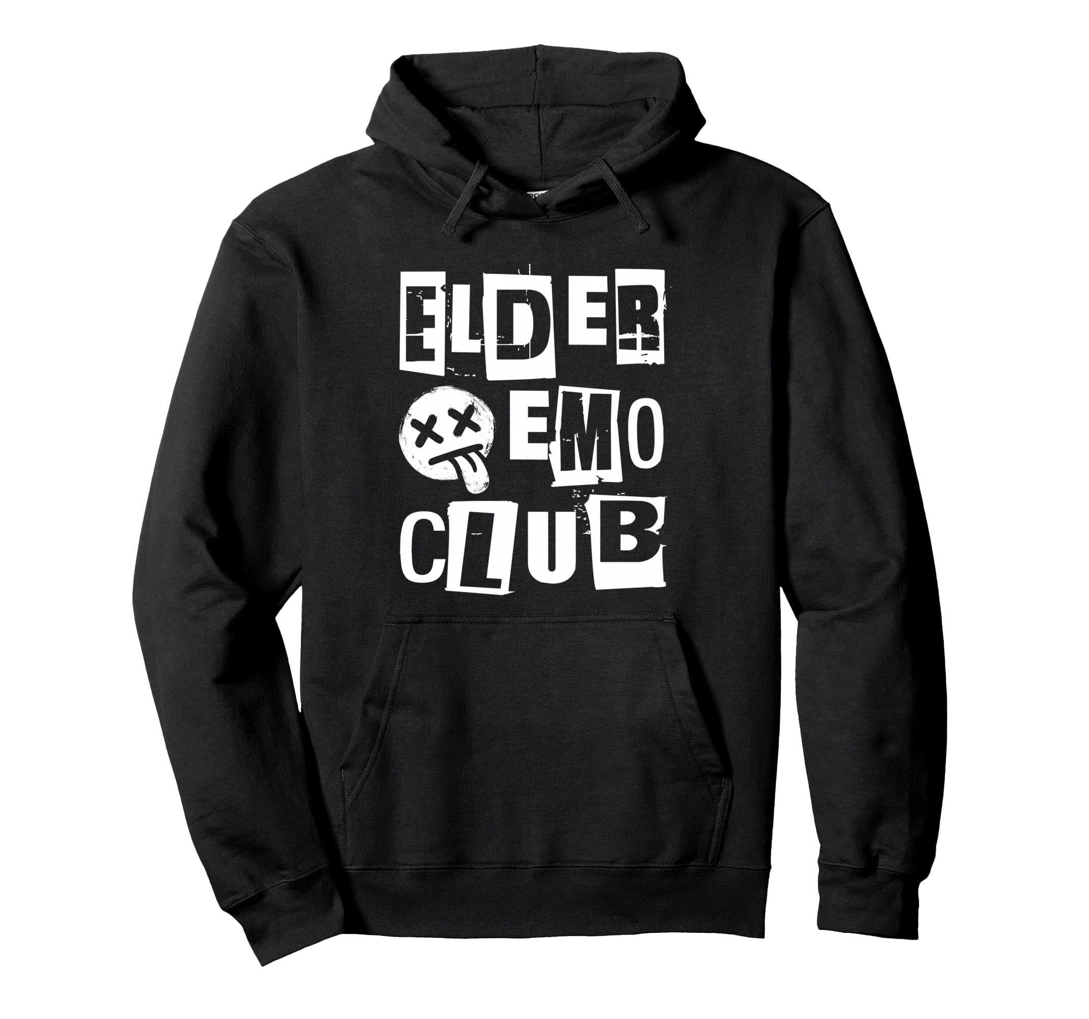 Emo Rock Elder Emo Club Y2K 2000S Ska Pop Hoodie - Graphic Print Unisex - T-Shirt, Sweatshirt, Hoodie