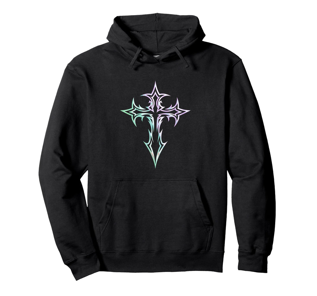Gothic Cross Y2K Alt Aesthetic Hoodie - Graphic Print Men Women - T-Shirt, Sweatshirt, Hoodie