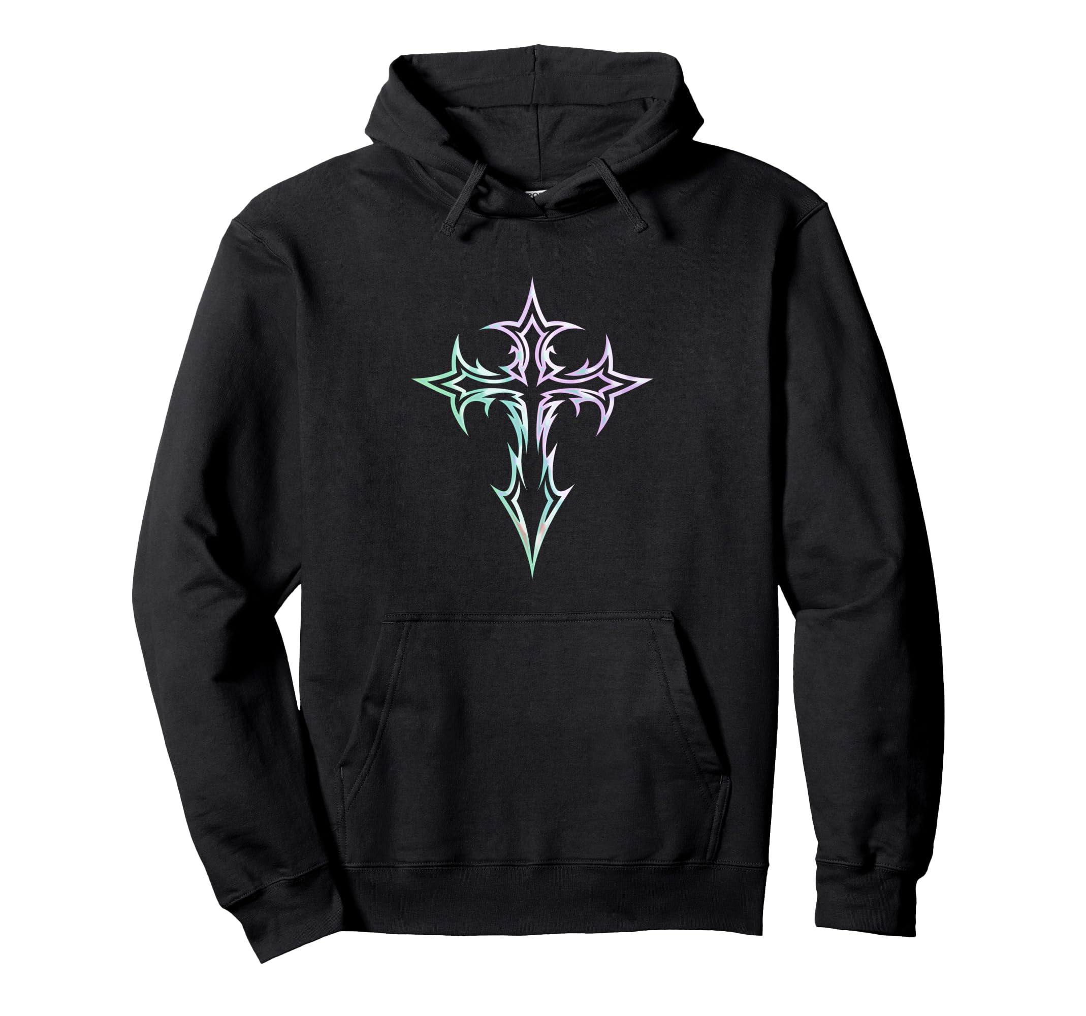 Gothic Cross Y2K Alt Aesthetic Hoodie - Graphic Print Men Women - T-Shirt, Sweatshirt, Hoodie