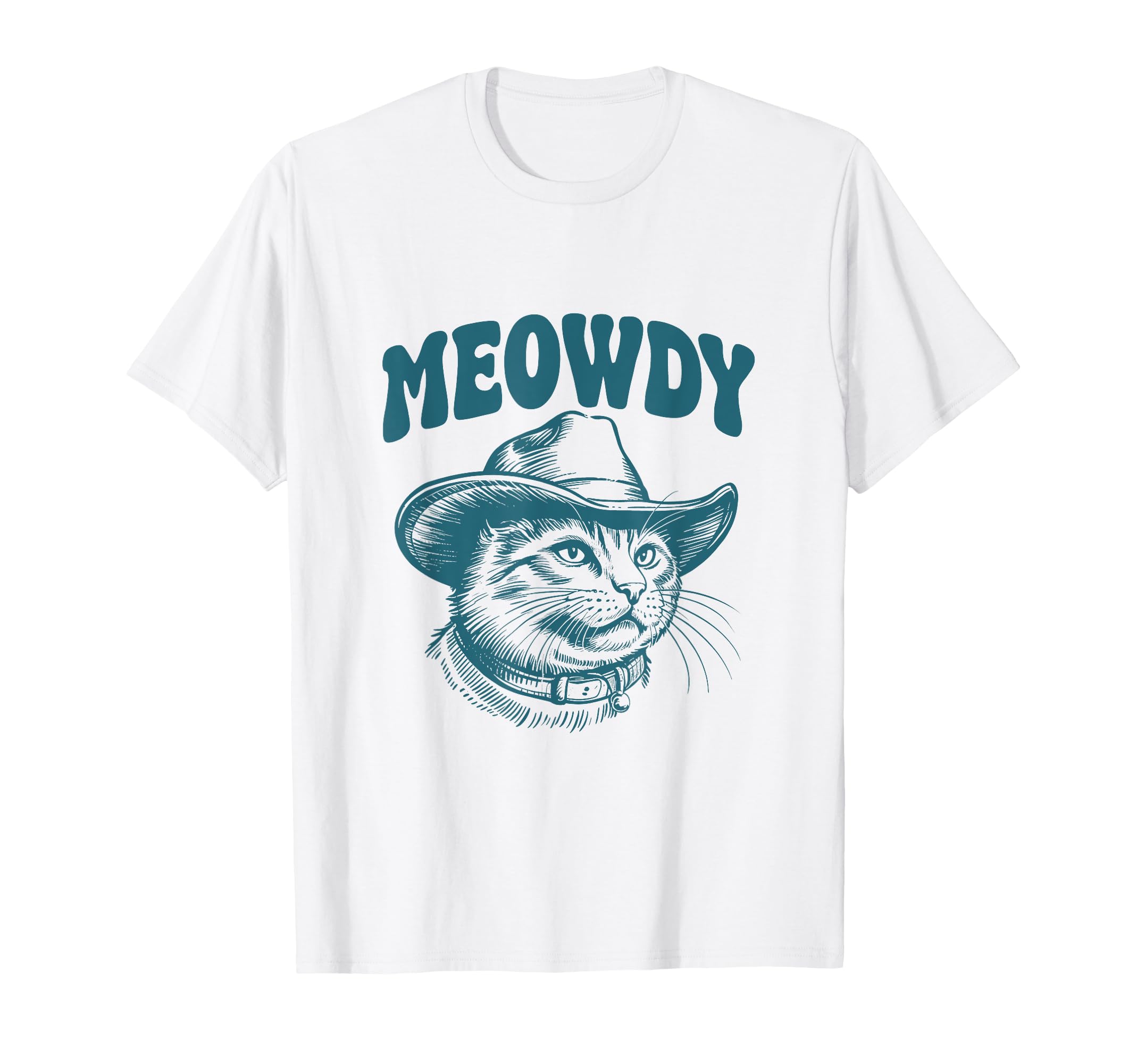 Meowdy Country Music Western Groovy Cowboy T-Shirt - Trendy Graphic Unisex - T-Shirt, Sweatshirt, Hoodie