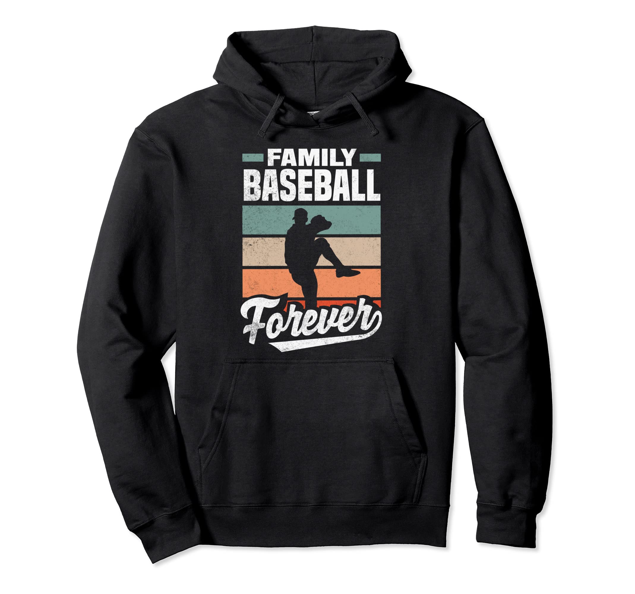 Family Baseball Forever Fathers Day Dad Hoodie - Unique Graphic Unisex - T-Shirt, Sweatshirt, Hoodie