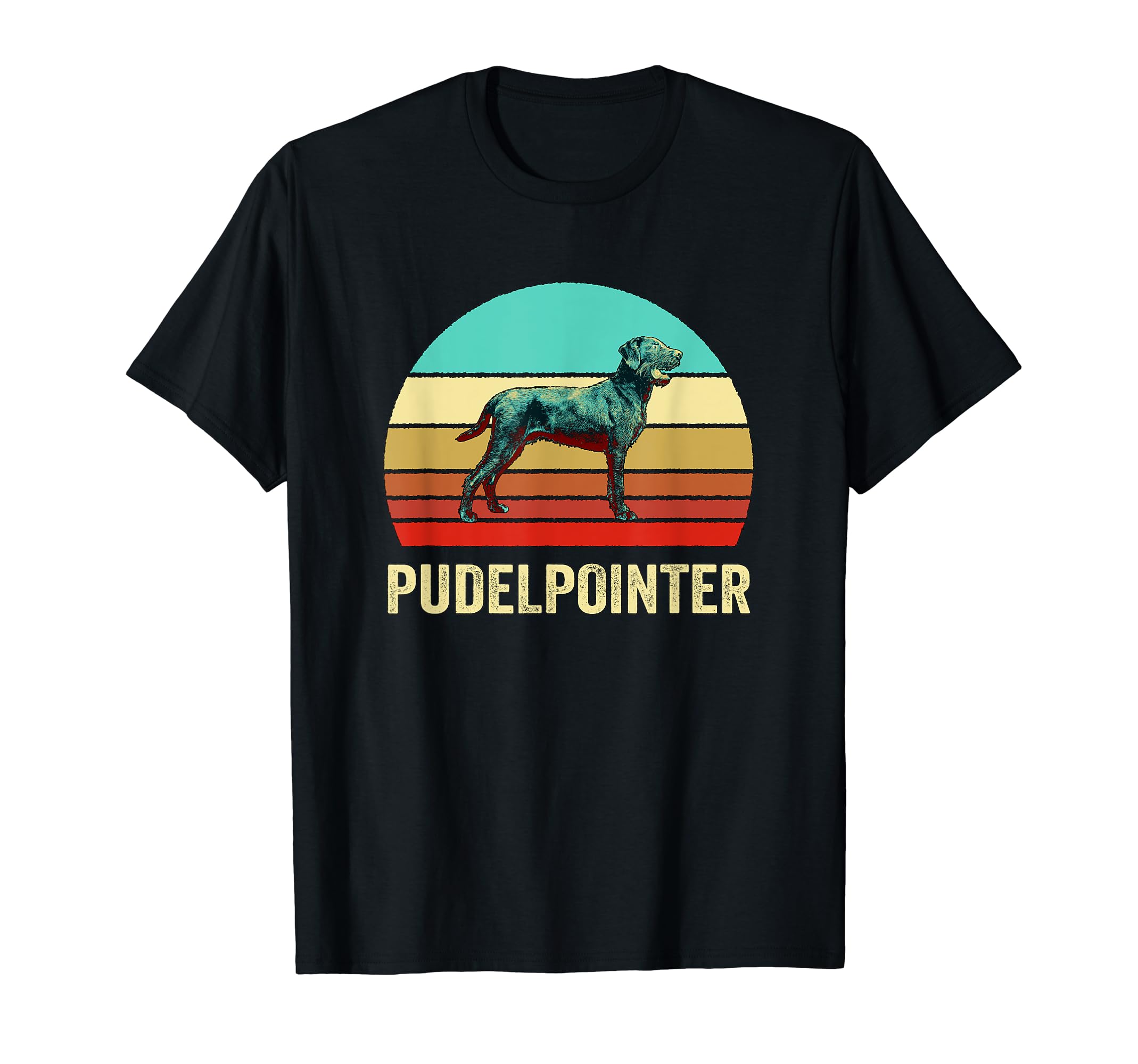 Sunset Pudelpointer T-Shirt - Unique Graphic for Adults - T-Shirt, Sweatshirt, Hoodie