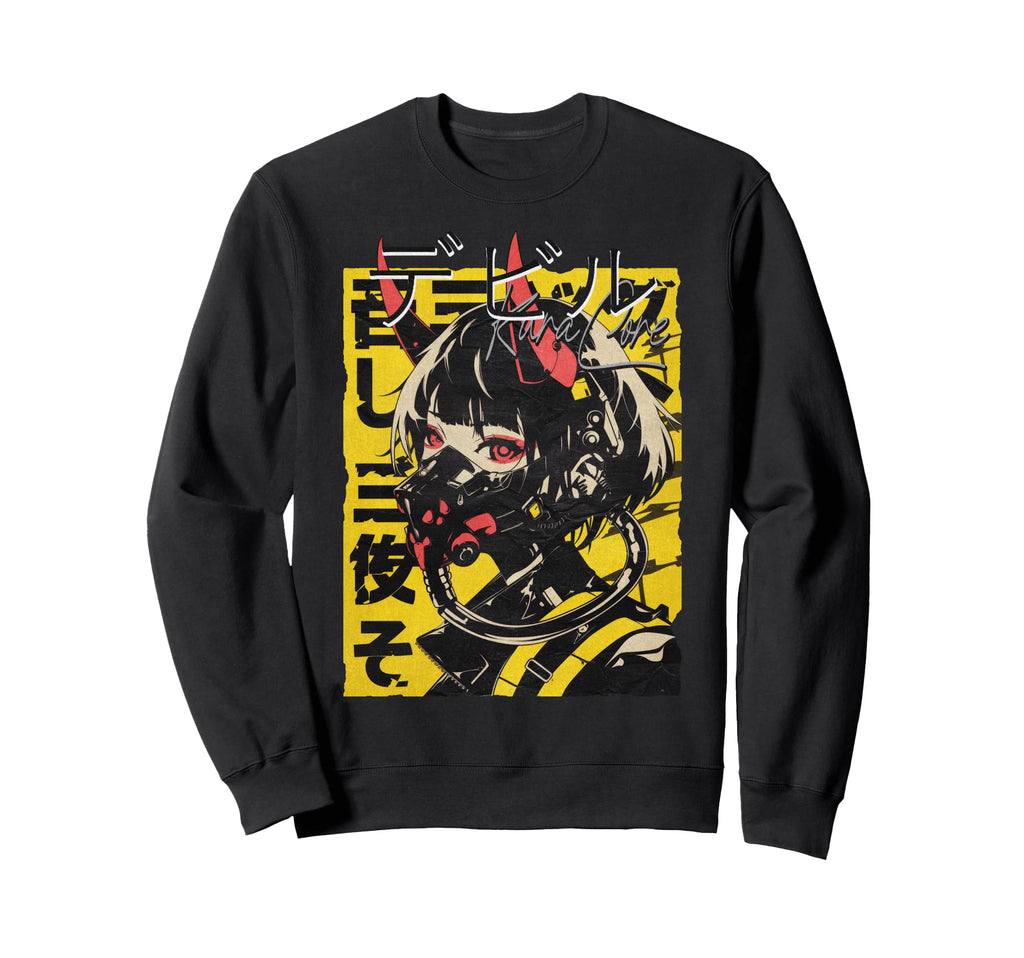 Japan Streetwear Cyberpunk Y2K Sweatshirt - Minimalist Print Men Women - T-Shirt, Sweatshirt, Hoodie