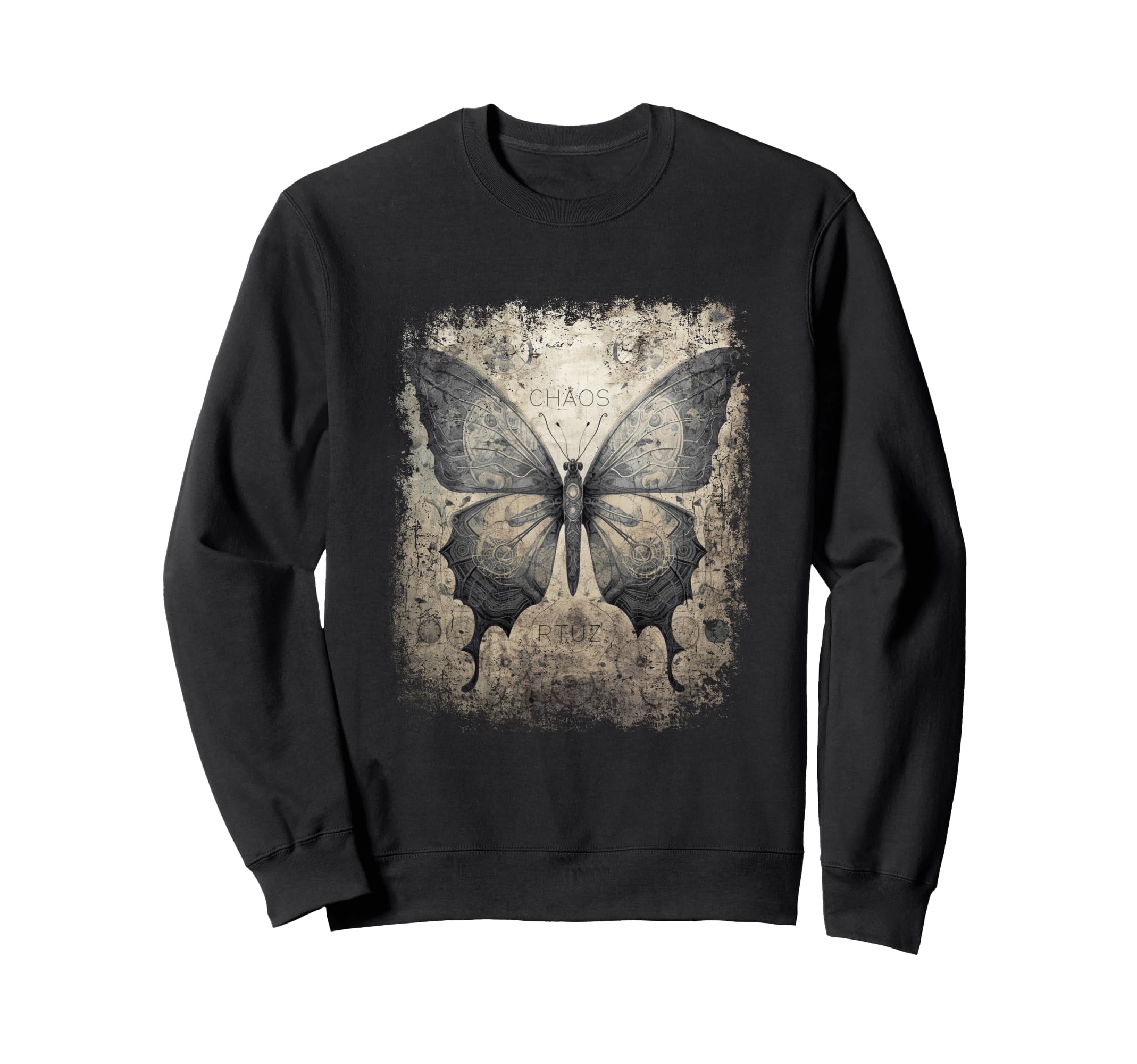 Y2K Streetwear Butterfly Sweatshirt - Unique Graphic for Adults - T-Shirt, Sweatshirt, Hoodie