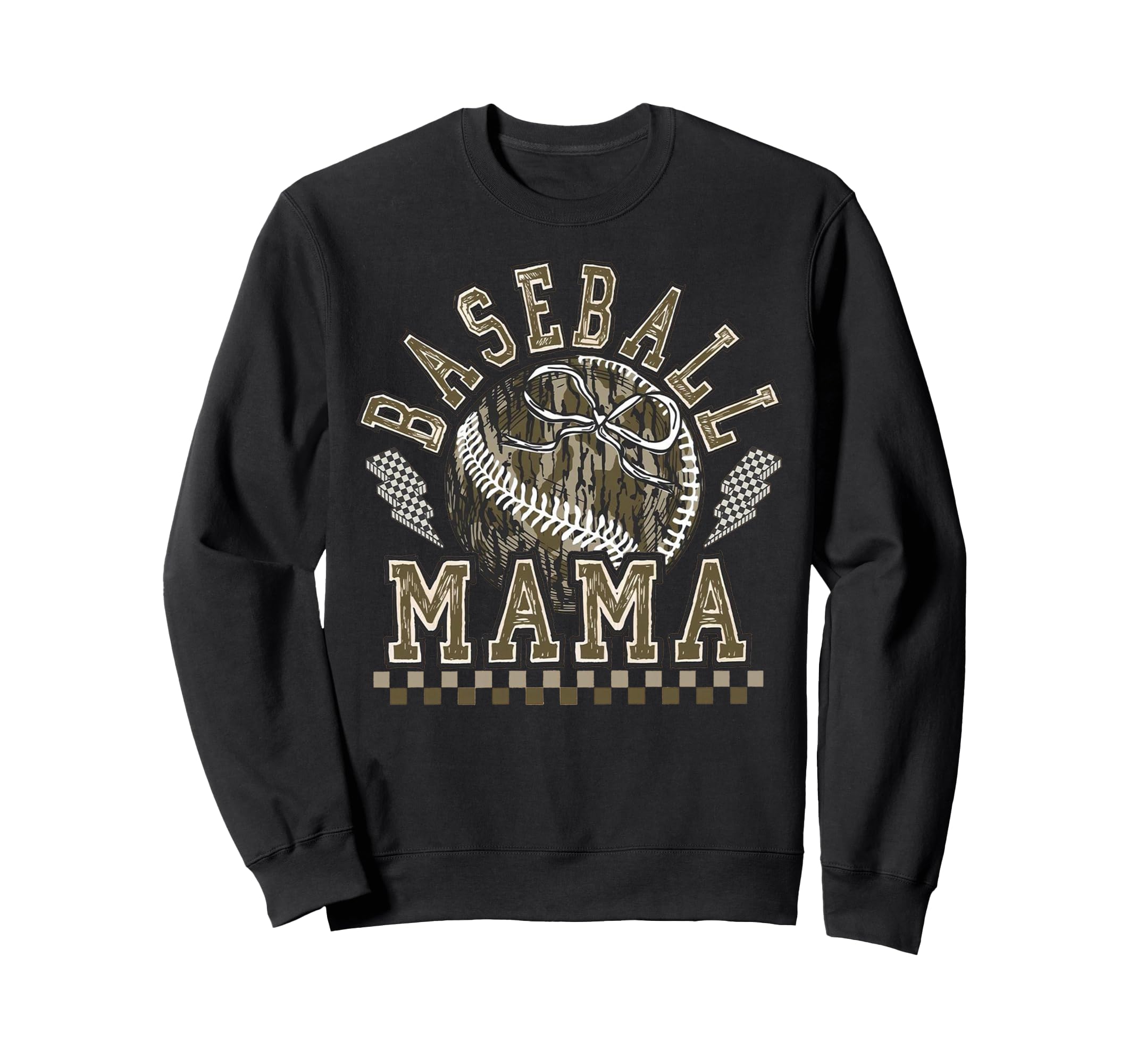 Baseball Camo Mama Game Day Tis Sweatshirt - Streetwear Style for Adults - T-Shirt, Sweatshirt, Hoodie