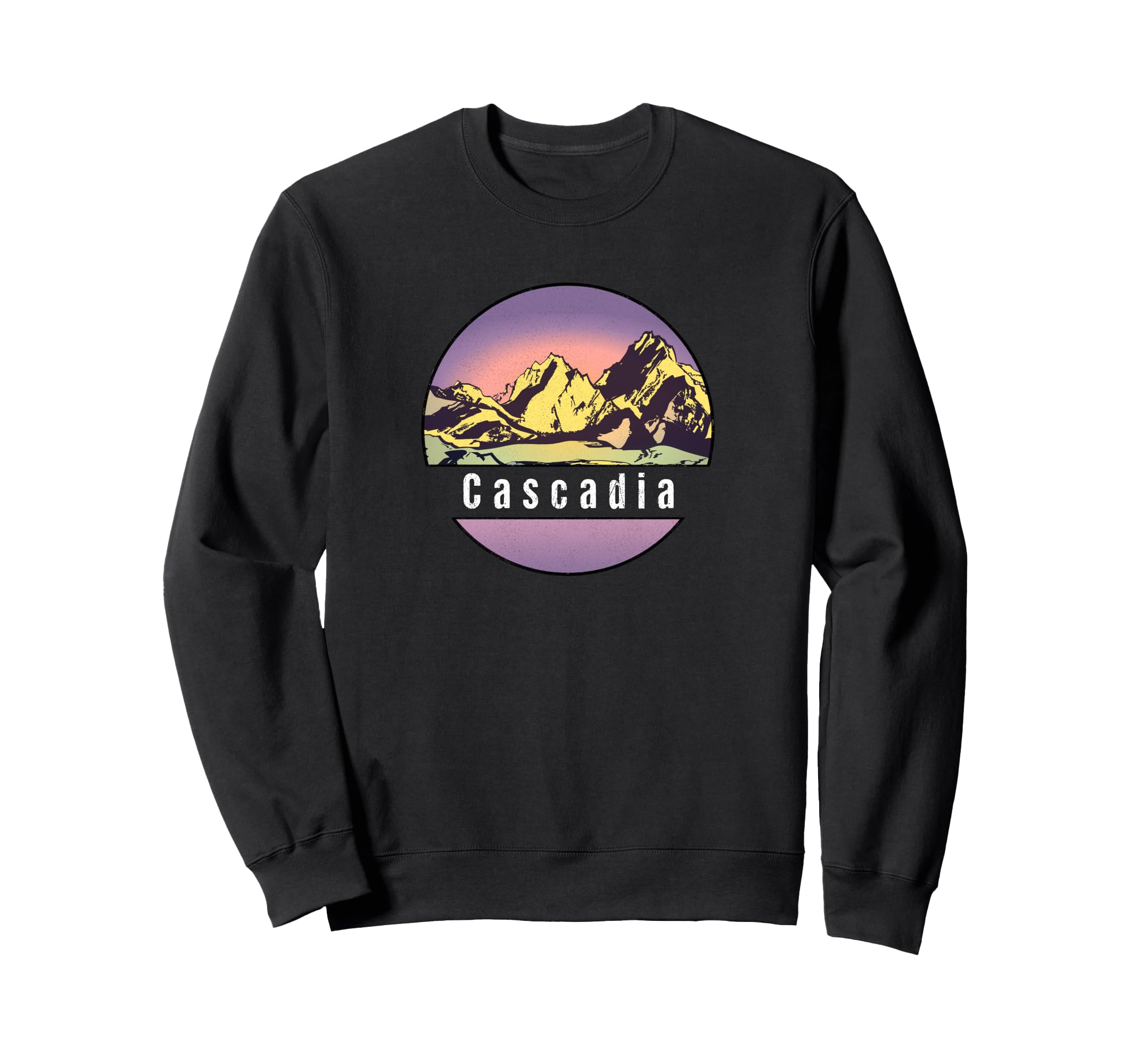 Cascadia Distressed Sweatshirt - Unique Graphic Unisex - T-Shirt, Sweatshirt, Hoodie