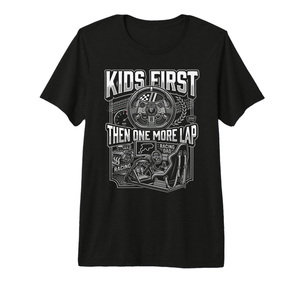 Mens Sim Racing Dad Virtual Racing Game T-Shirt - Unique Graphic Men Women - T-Shirt, Sweatshirt, Hoodie