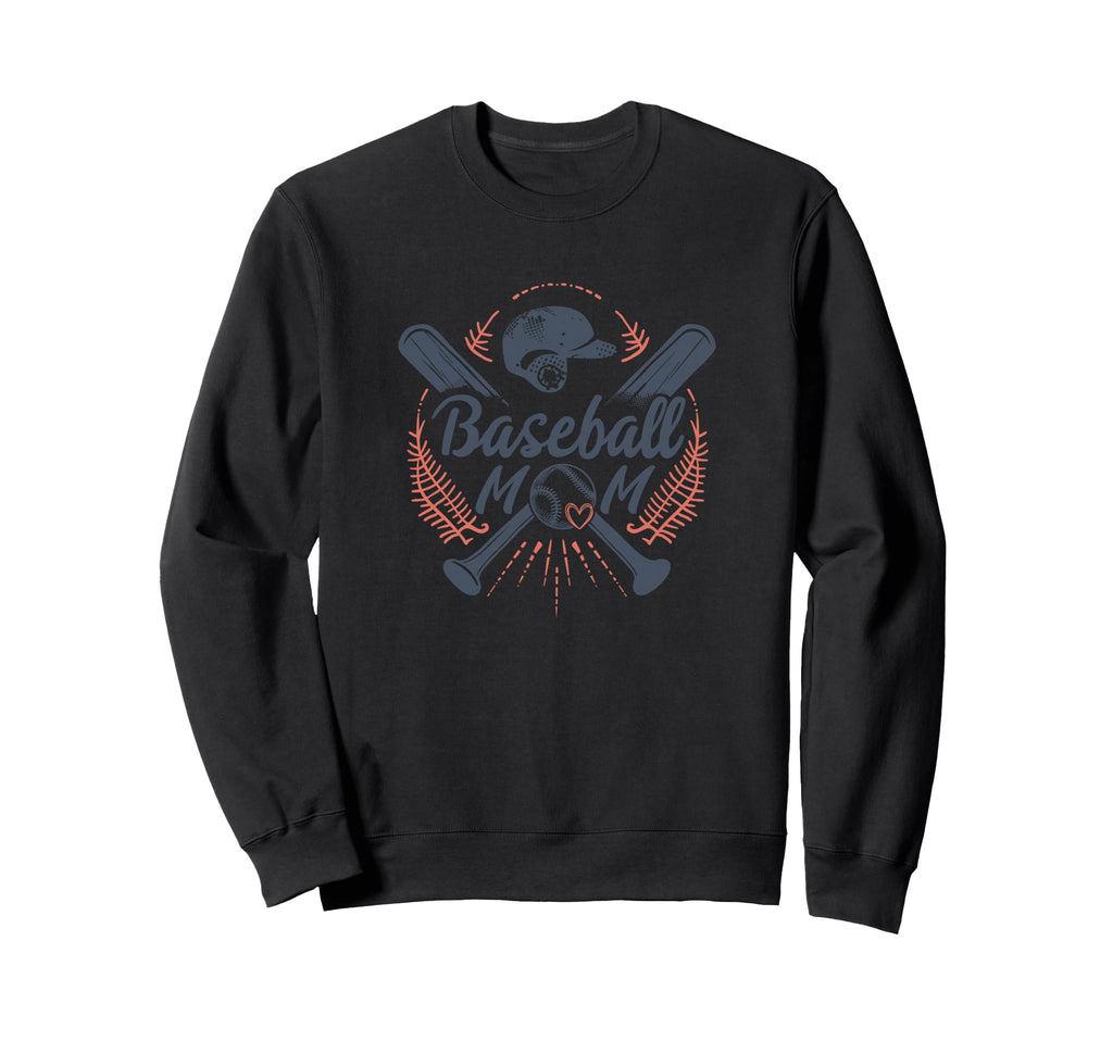 Proud Baseball Mom Game Day Sweatshirt - Graphic Print Men Women - T-Shirt, Sweatshirt, Hoodie