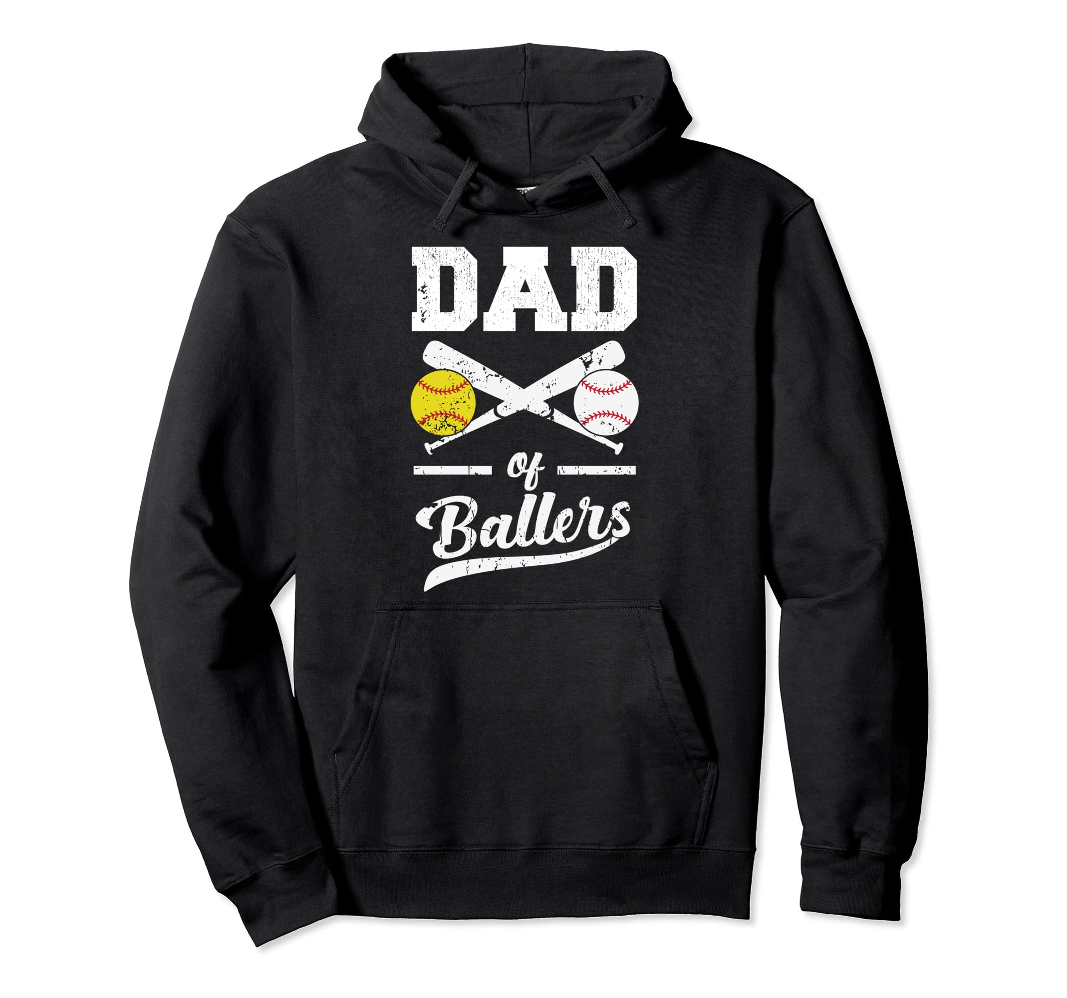 Dad Ballers Dad Baseball And Hoodie - Casual Everyday Wear Men Women - T-Shirt, Sweatshirt, Hoodie
