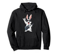 Rabbit Playing Guitar Funny Rock And Roll Hoodie - Minimalist Print Unisex - T-Shirt, Sweatshirt, Hoodie