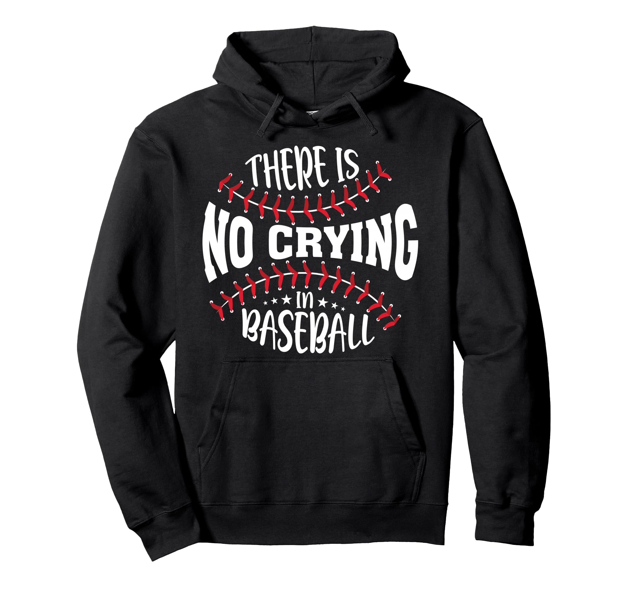 There Is No Crying Baseball Hoodie - Minimalist Print Men Women - T-Shirt, Sweatshirt, Hoodie