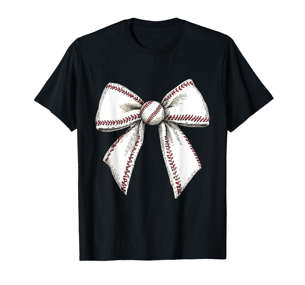 Baseball Coquette Bow Baseball Mom T-Shirt - Trendy Graphic for Adults - T-Shirt, Sweatshirt, Hoodie
