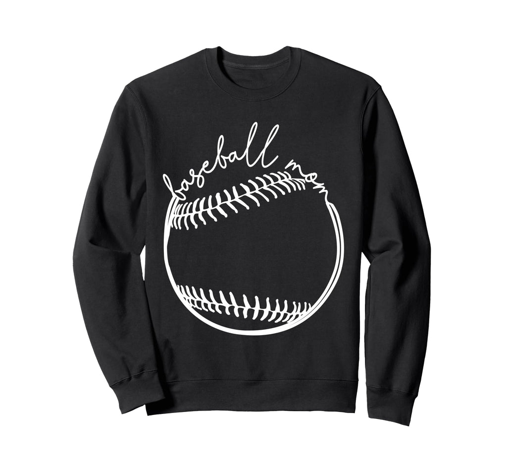 Baseball Mom Game Day Funny Sweatshirt - Streetwear Style for Adults - T-Shirt, Sweatshirt, Hoodie
