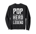 Pop Hero Legend Distressed Pop Sweatshirt - Graphic Print for Adults - T-Shirt, Sweatshirt, Hoodie