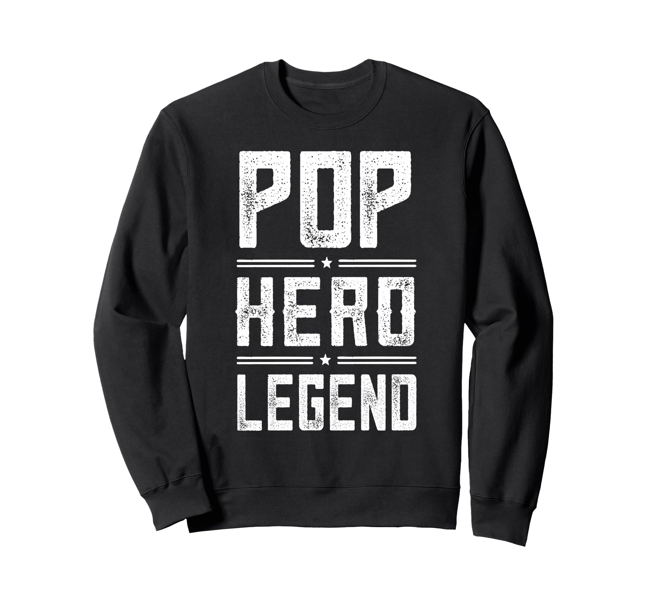 Pop Hero Legend Distressed Pop Sweatshirt - Graphic Print for Adults - T-Shirt, Sweatshirt, Hoodie
