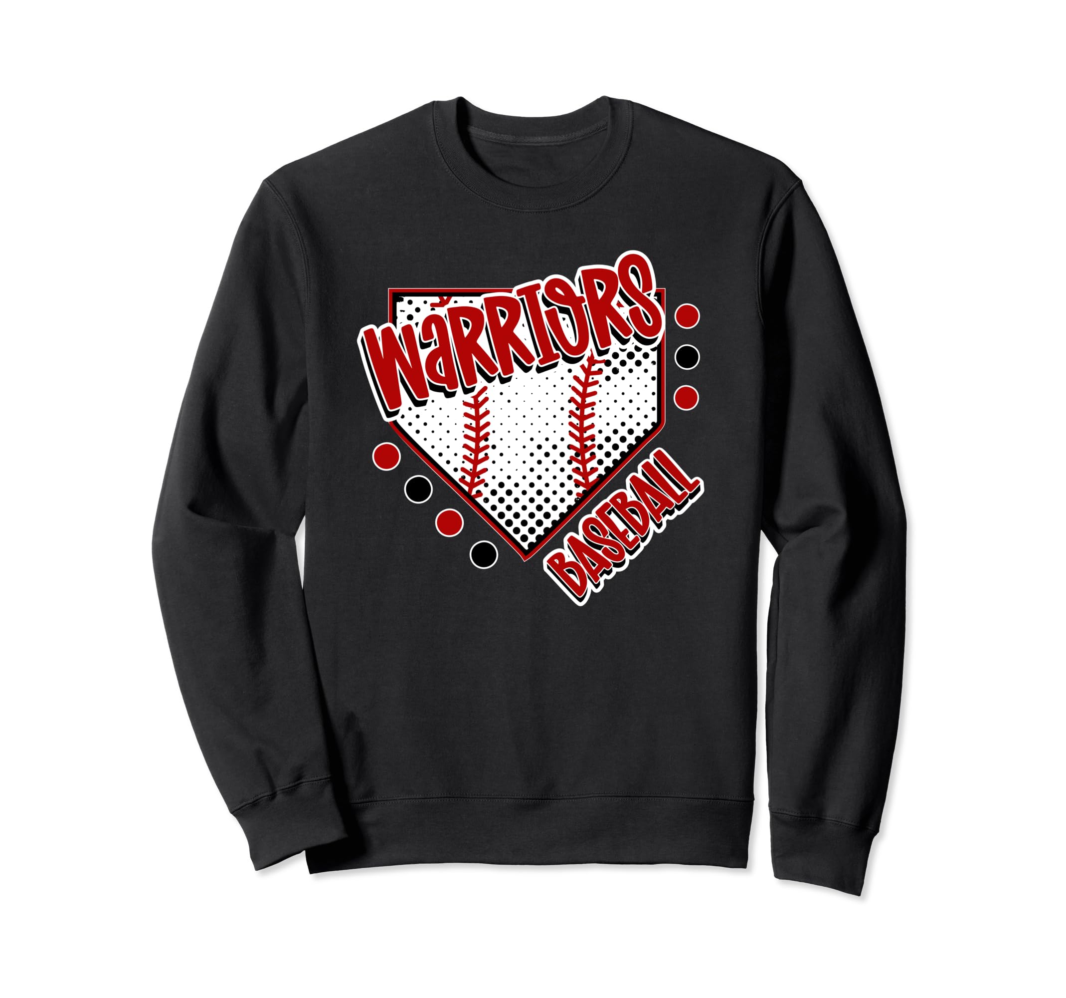 Warriors Home Plate Baseball Sports Sweatshirt - Custom Art Print Unisex - T-Shirt, Sweatshirt, Hoodie