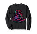 Vaporwave Sphinx Headphones Sweatshirt - Casual Everyday Wear for Adults - T-Shirt, Sweatshirt, Hoodie