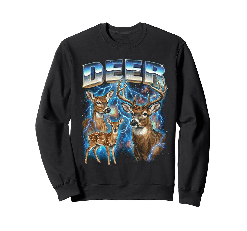 Deer 80S Funny Nature Animal 90S Sweatshirt - Novelty Apparel for Adults - T-Shirt, Sweatshirt, Hoodie