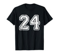 Sport Team Number 24 T-Shirt - Aesthetic Graphic Men Women - T-Shirt, Sweatshirt, Hoodie