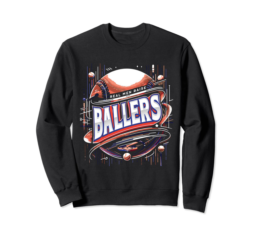 Baseball Dad Sweatshirt - Graphic Print Unisex - T-Shirt, Sweatshirt, Hoodie