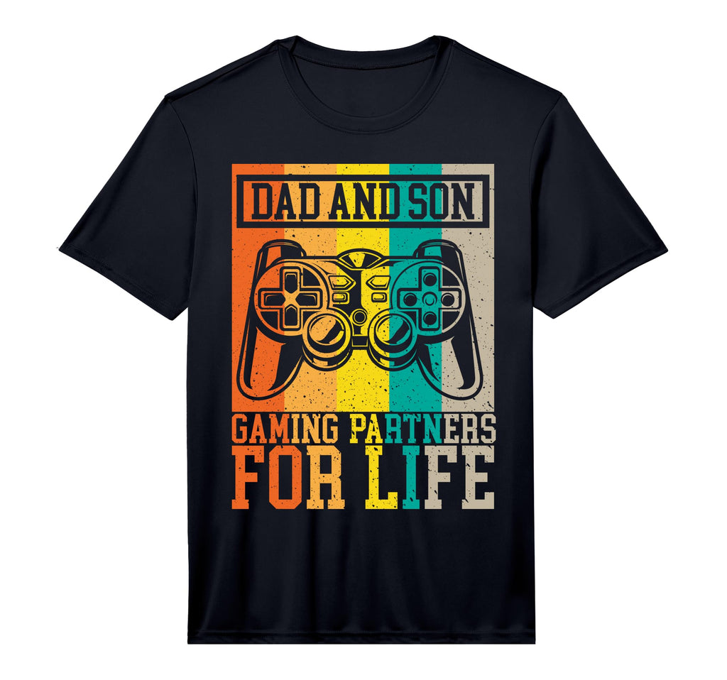 Dad And Son Gaming Partners Life T-Shirt - Minimalist Print Men Women - T-Shirt, Sweatshirt, Hoodie