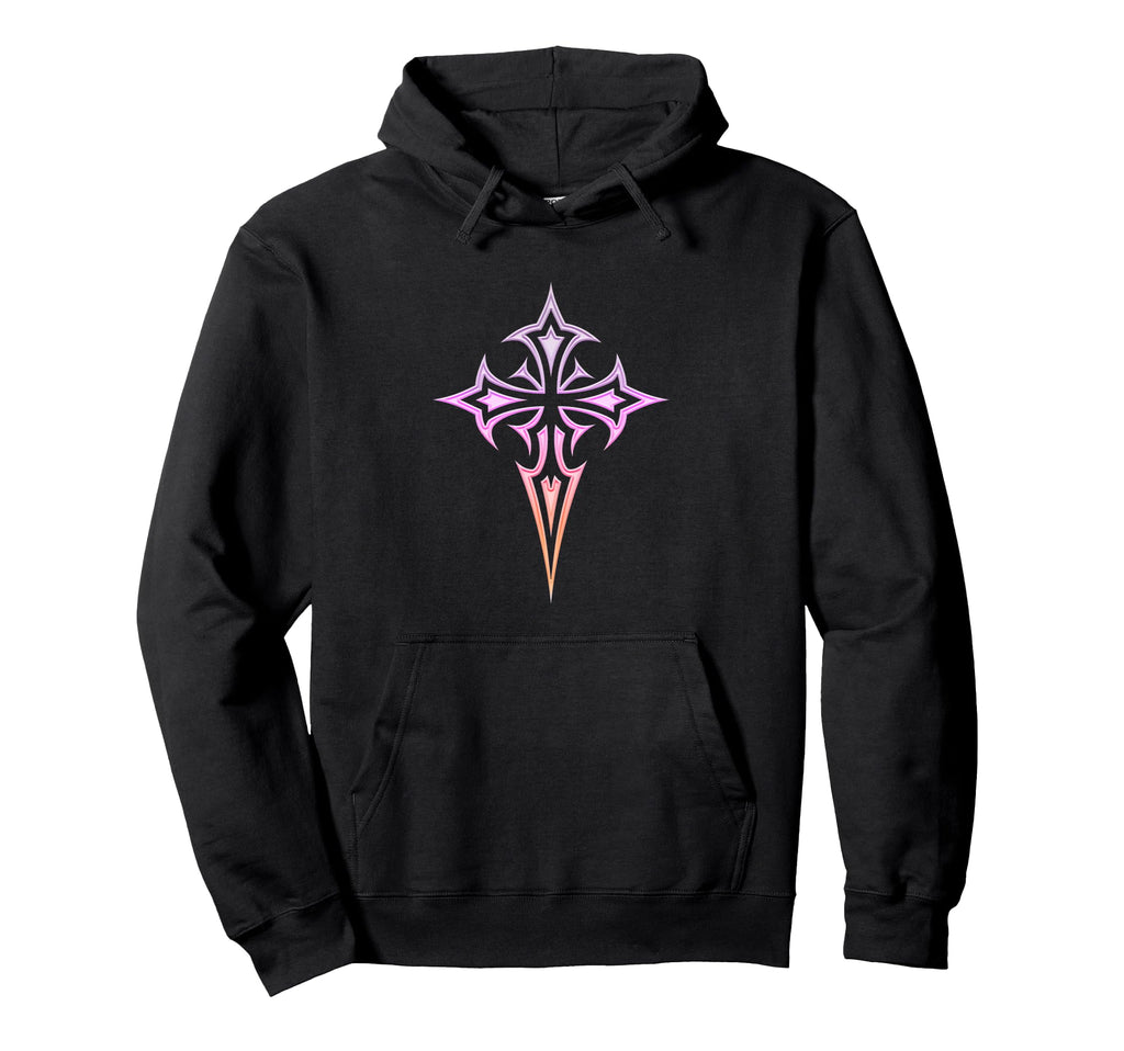 Gothic Cross Y2K Alt Aesthetic Emo Hoodie - Fun Novelty Design Men Women - T-Shirt, Sweatshirt, Hoodie