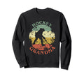Hockey Grandma Distressed Ice Hockey Sweatshirt - Unique Graphic Men Women - T-Shirt, Sweatshirt, Hoodie
