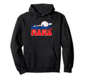Baseball Mama American Red White Blue Stars Hoodie - Novelty Apparel Unisex - T-Shirt, Sweatshirt, Hoodie