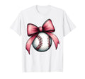 Coquette Bow Baseball Player Team Mothers T-Shirt - Unique Graphic Unisex - T-Shirt, Sweatshirt, Hoodie