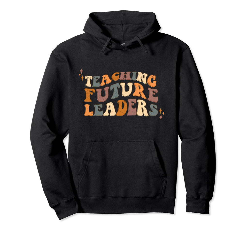 Teaching Future Leaders Boho 70S Hoodie - Custom Art Print for Adults - T-Shirt, Sweatshirt, Hoodie