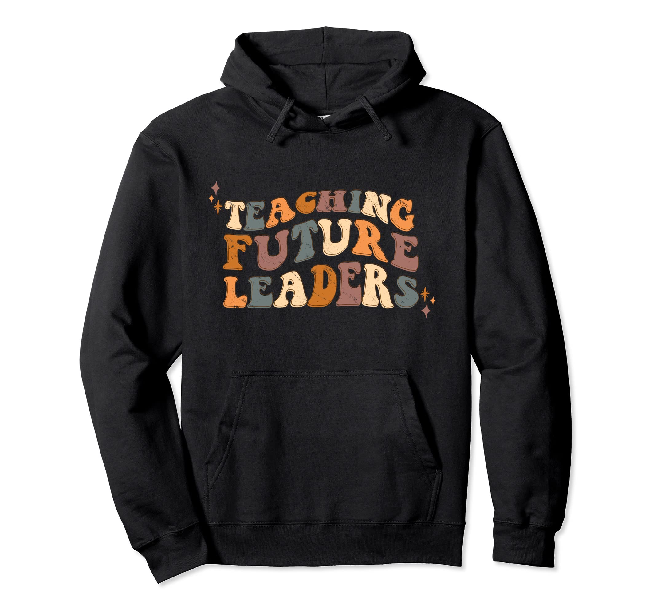Teaching Future Leaders Boho 70S Hoodie - Custom Art Print for Adults - T-Shirt, Sweatshirt, Hoodie
