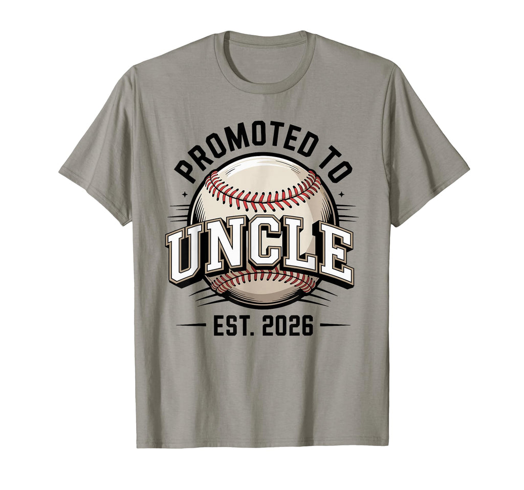 Promoted To Uncle Est 2026 Baseball T-Shirt - Graphic Print for Adults - T-Shirt, Sweatshirt, Hoodie