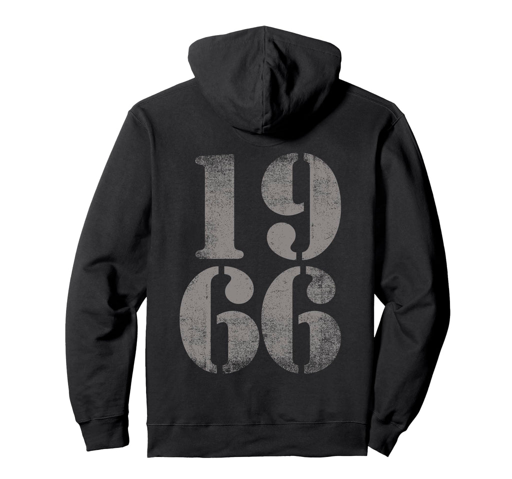1966 Birth Year Distressed Birthday Hoodie - Streetwear Style Men Women - T-Shirt, Sweatshirt, Hoodie