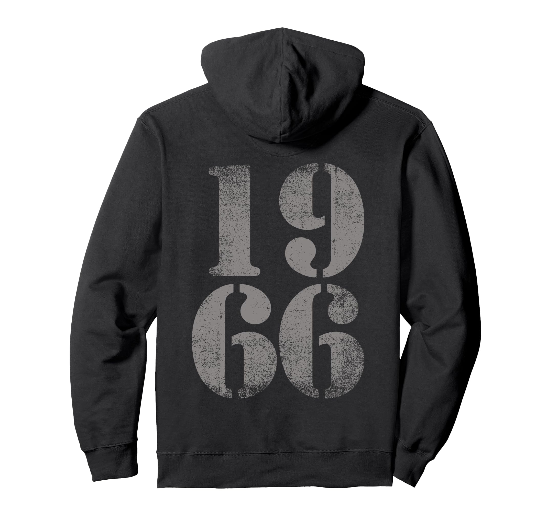 1966 Birth Year Distressed Birthday Hoodie - Streetwear Style Men Women - T-Shirt, Sweatshirt, Hoodie