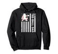 Ball Dad Usa American Flag Softball Hoodie - Fun Novelty Design Men Women - T-Shirt, Sweatshirt, Hoodie