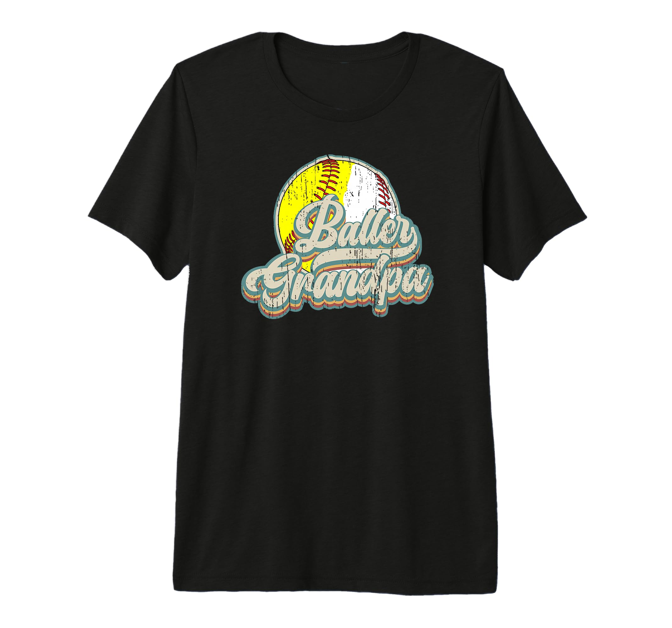 Mens Baller Grandpa Softball Baseball T-Shirt - Minimalist Print Unisex - T-Shirt, Sweatshirt, Hoodie