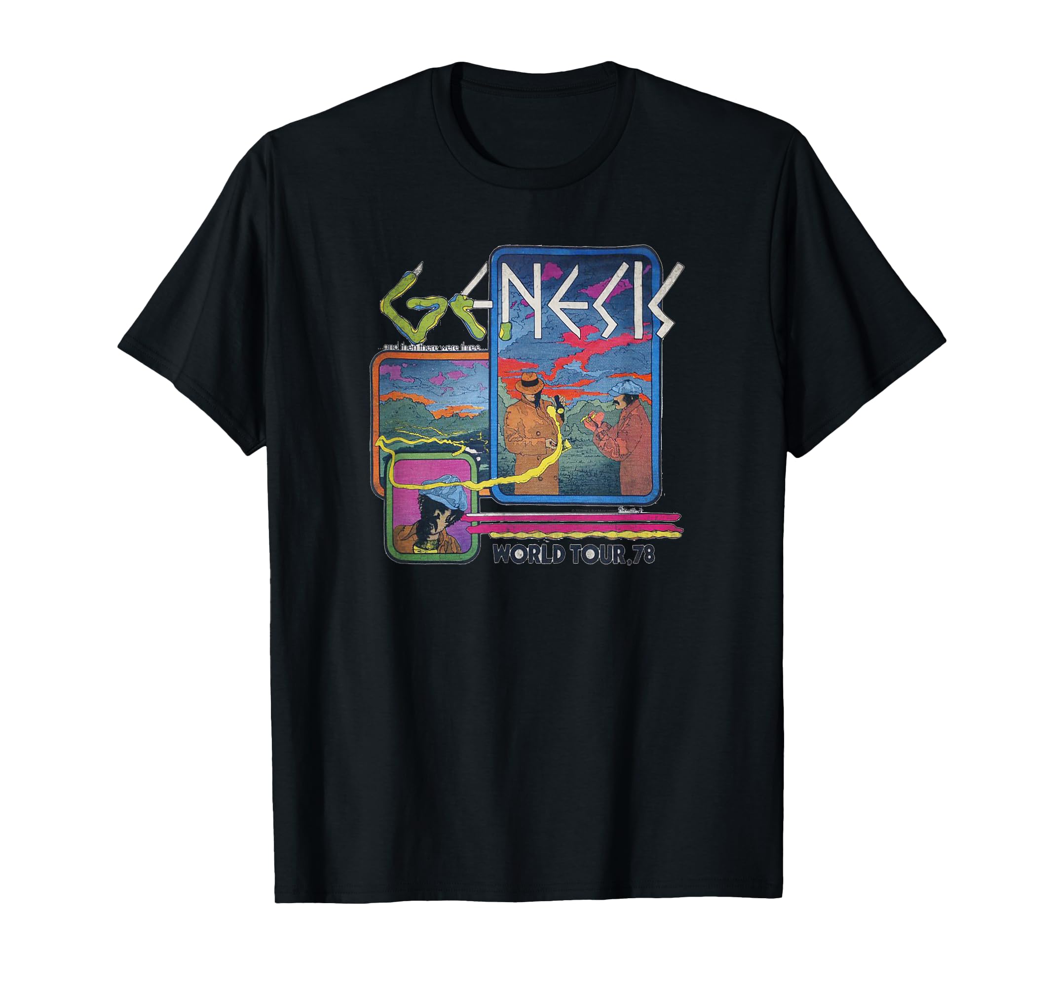 Genesis Rock Music Band World Tour 78 T-Shirt - Graphic Print for Adults - T-Shirt, Sweatshirt, Hoodie