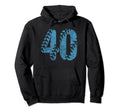 Baseball Softball Mom 40 Number Hoodie - Trendy Graphic for Adults - T-Shirt, Sweatshirt, Hoodie