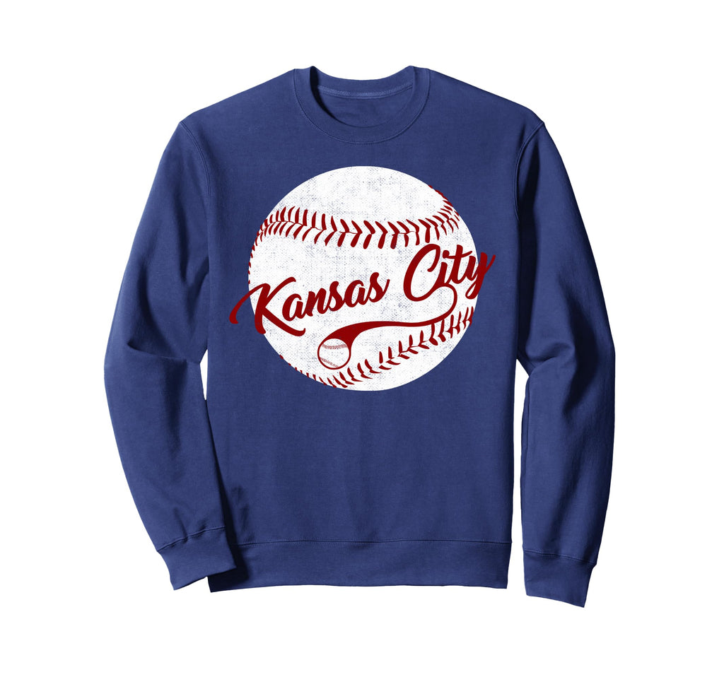 Baseball Kansas City Love Blue Color Sweatshirt - Unique Graphic Unisex - T-Shirt, Sweatshirt, Hoodie