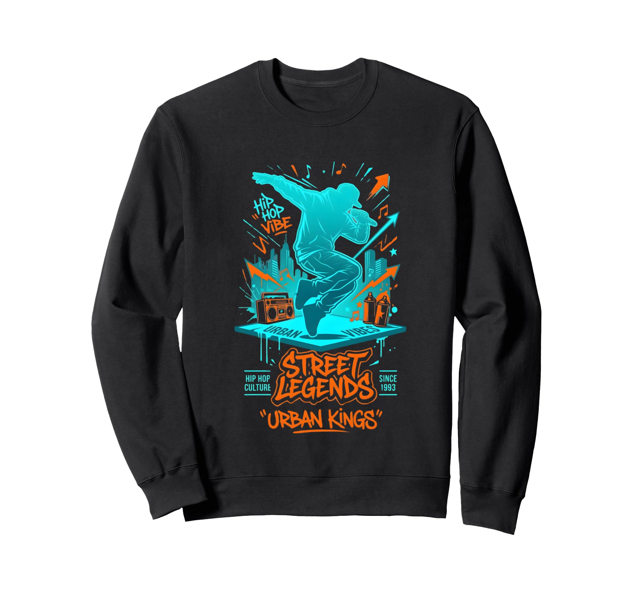 Old School Hip Hop Legends Break Sweatshirt - Custom Art Print Unisex - T-Shirt, Sweatshirt, Hoodie