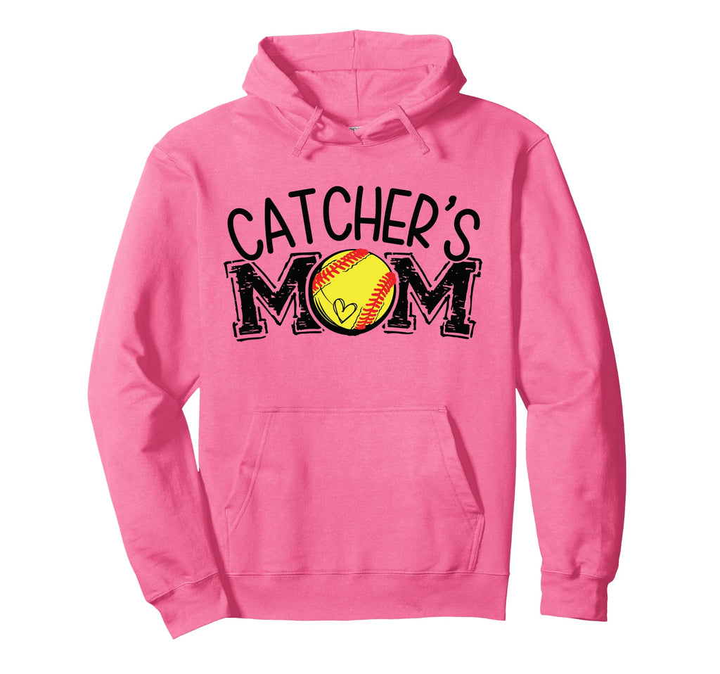 Softball Catchers Mom Hoodie - Streetwear Style Men Women - T-Shirt, Sweatshirt, Hoodie